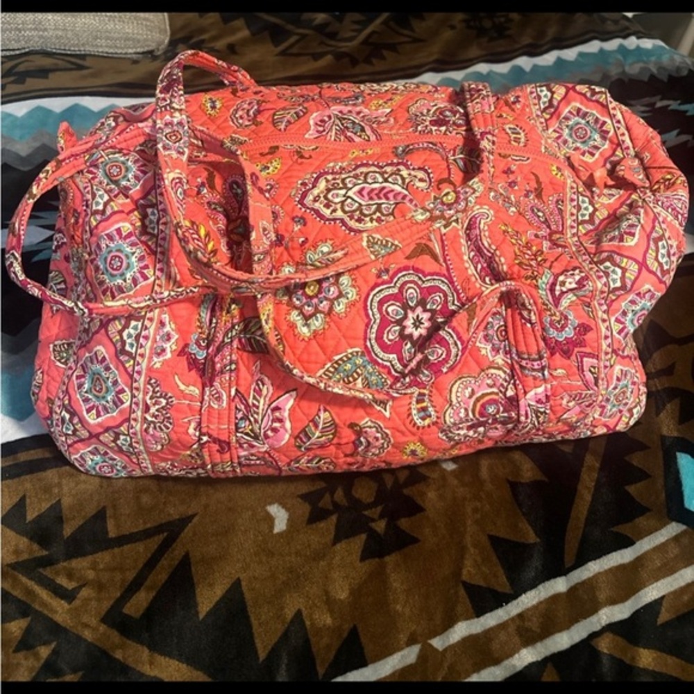 Vera Bradley Pink Paisley Travel Bag